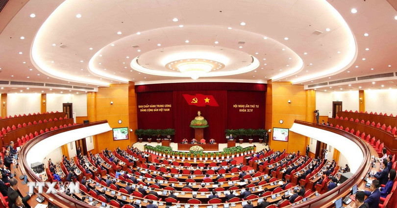 Thông cáo báo chí về ngày làm việc thứ nhất Hội nghị Trung ương 4 khóa XIV