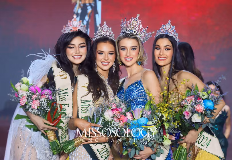 Top 4 Miss Earth 2024. Ảnh: Missosology.