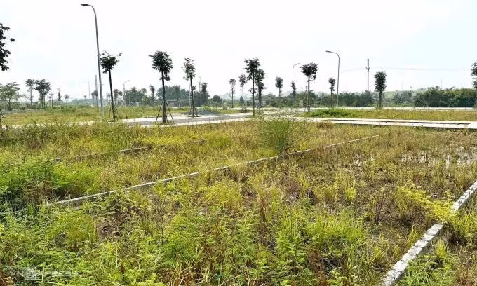 Một khu đất nền phân lô tại xã Tiền Yên, huyện Hoài Đức. Ảnh: Anh Tú