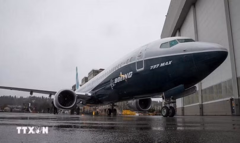 Máy bay 737 MAX 9 tại nhà máy của Boeing ở Renton, Washington, Mỹ. (Ảnh: Getty Images/TTXVN)