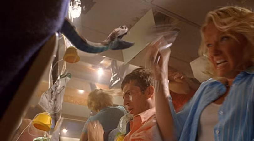 Cảnh trong phim "Snakes on a Plane"