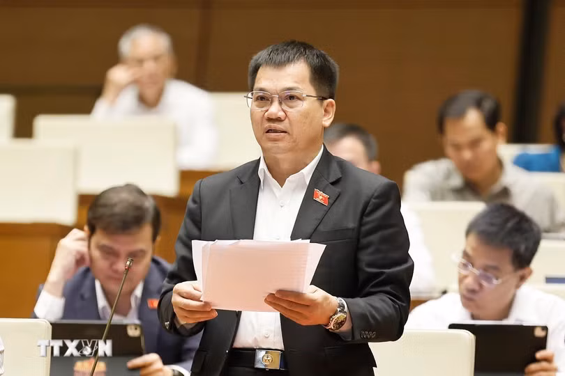 Đại biểu Quốc hội tỉnh Lâm Đồng Dương Khắc Mai phát biểu. (Ảnh: Doãn Tấn/TTXVN)