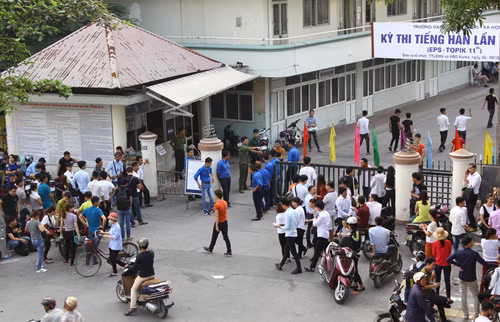 han quoc bat nhom nguoi viet trong duong day gian lan thi tieng han o ha noi