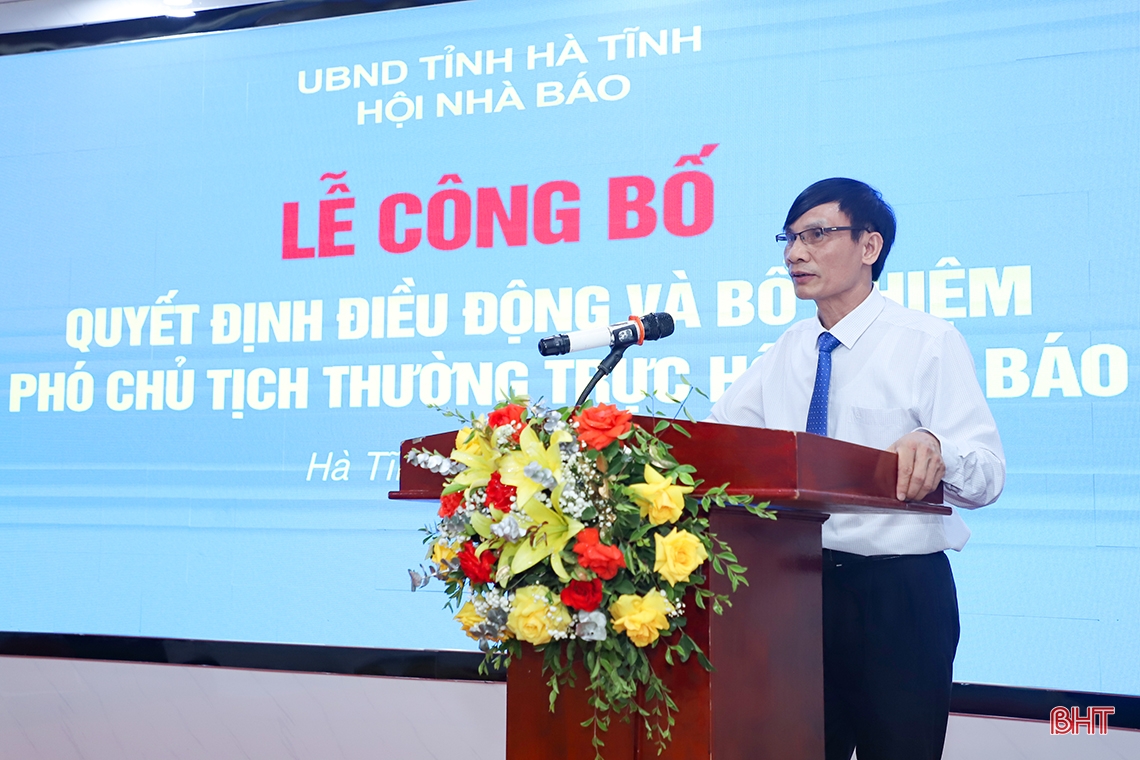 Ông Võ Xuân Báu giữ chức Phó Chủ tịch Thường trực Hội Nhà báo Hà Tĩnh