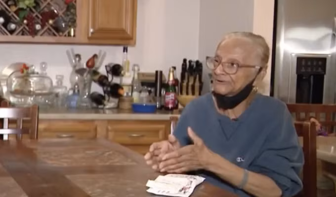 Bà Mildred Simoneriluto (76 tuổi, bang Pennsylvania) đánh mất tấm vé số trị giá 2,5 triệu USD mua vào tháng 5/2024. Ảnh: WTAE