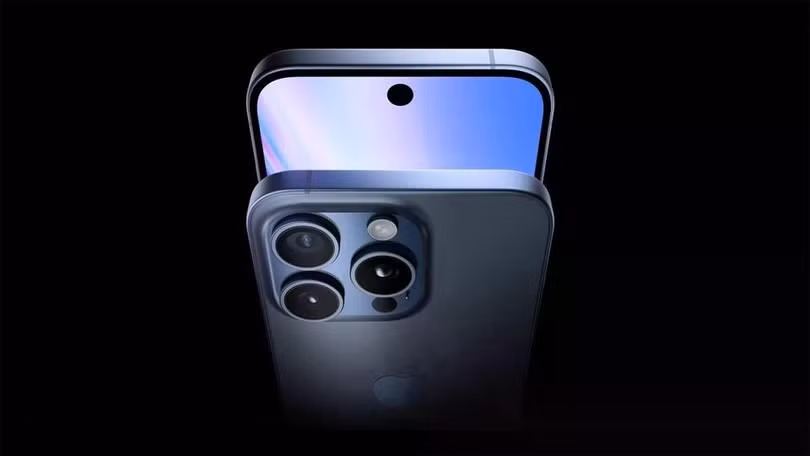 Ảnh dựng iPhone 17 Pro Max với phần Dynamic Island được thu nhỏ đáng kể. Ảnh: Wccftech.
