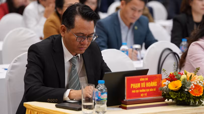 Ông Phạm Vũ Hoàng, Phó Cục trưởng Cục Dân số, Bộ Y tế. Ảnh: Trung Kiên.