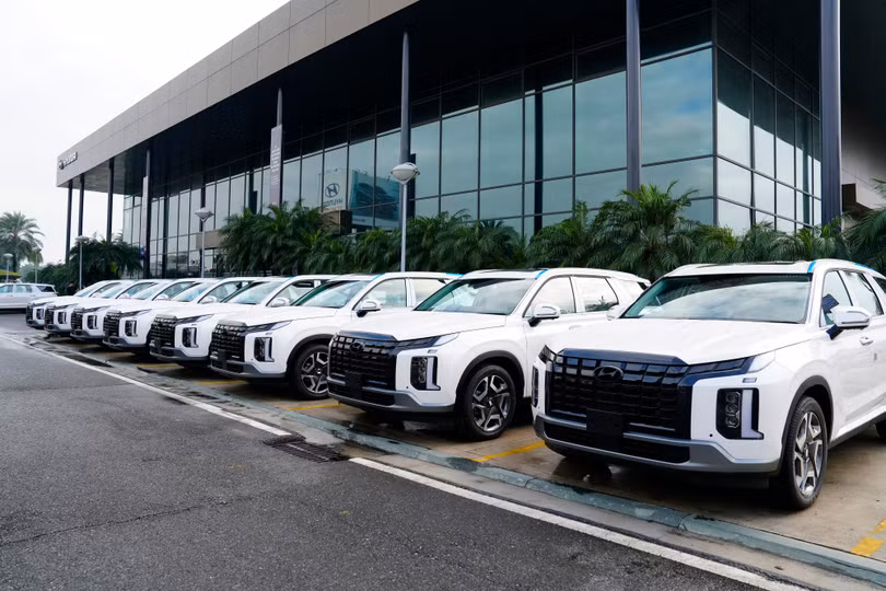 Nhiều mẫu xe Hyundai nhận khuyến mại với giá trị quy đổi tối đa vài trăm triệu đồng. Ảnh: TC Motor.