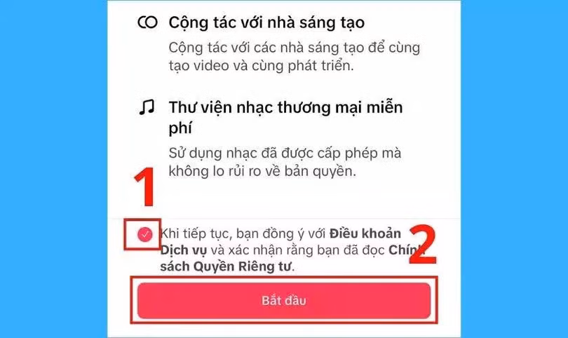 Đánh dấu vào ô Khi tiếp tục.