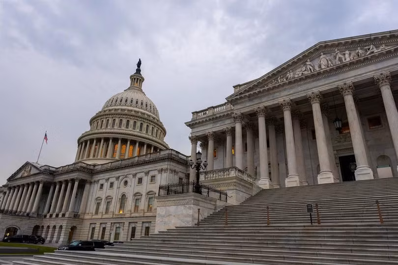 Tòa nhà quốc hội Mỹ ở thủ đô Washington tháng 6/2025. Ảnh: AFP