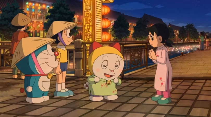 Nhiều địa danh Việt Nam xuất hiện trong phim Doraemon. Ảnh: Mon Fansub.