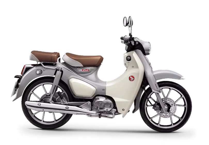 Honda Super Cub màu bạc trắng. Nguồn: HVN