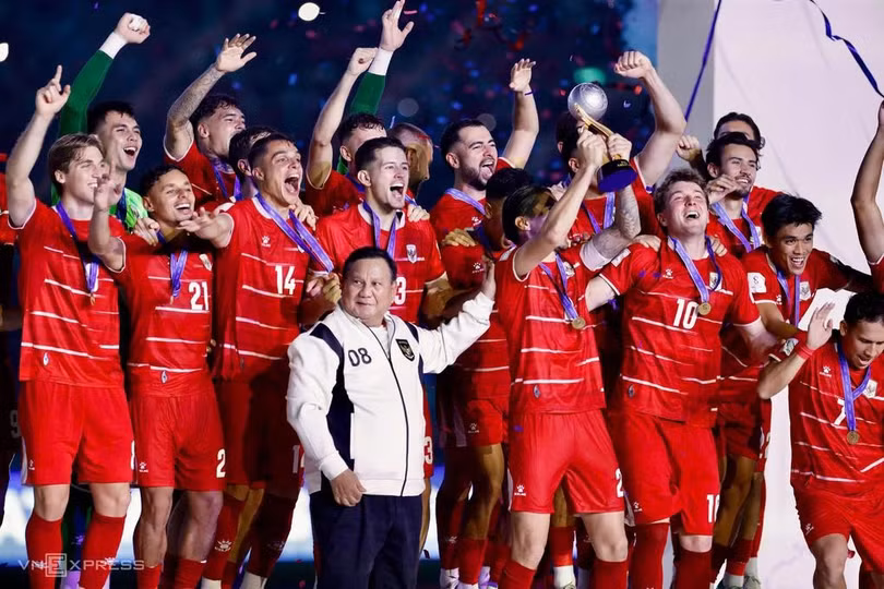 Indonesia thắng Thái Lan ở chung kết để vô địch FIFA ASEAN Cup 2026 tại sân Gelora Bung Karno, Jakarta, Indonesia ngày 5/10/2026. Ảnh: Hai Tư