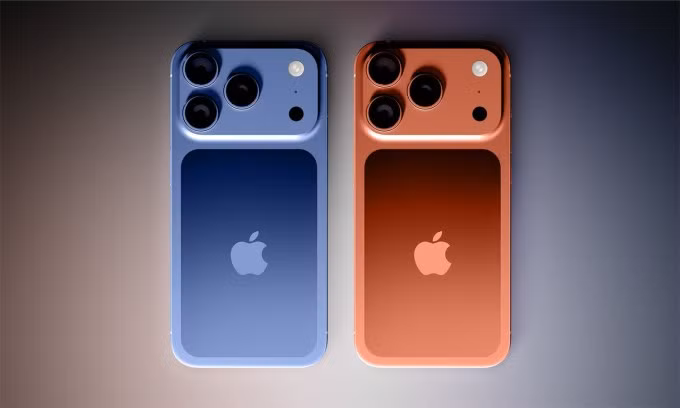 Màu vàng đồng hơi ánh cam trên ảnh dựng iPhone 17 Pro mới. Ảnh: 9to5Mac