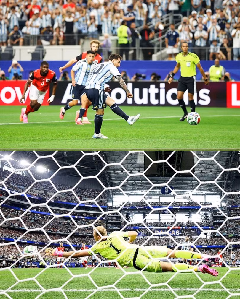 Messi bỏ lỡ 1 quả penalty ngay từ đầu trận.