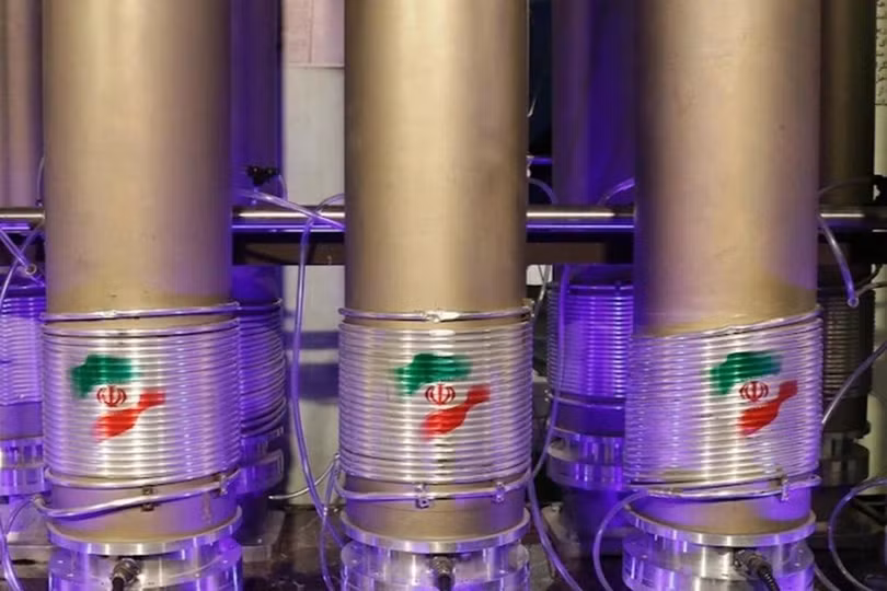 Các máy li tâm bên trong một cơ sở làm giàu uranium của Iran (Ảnh: IRNA).