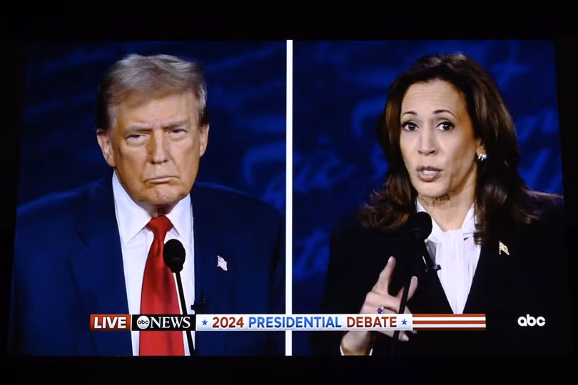 Ứng viên tranh cử Tổng thống Mỹ của đảng Cộng hòa, ông Donald Trump (trái) và ứng viên của đảng Dân chủ, Phó Tổng thống Kamala Harris. Ảnh: THX/TTXVN