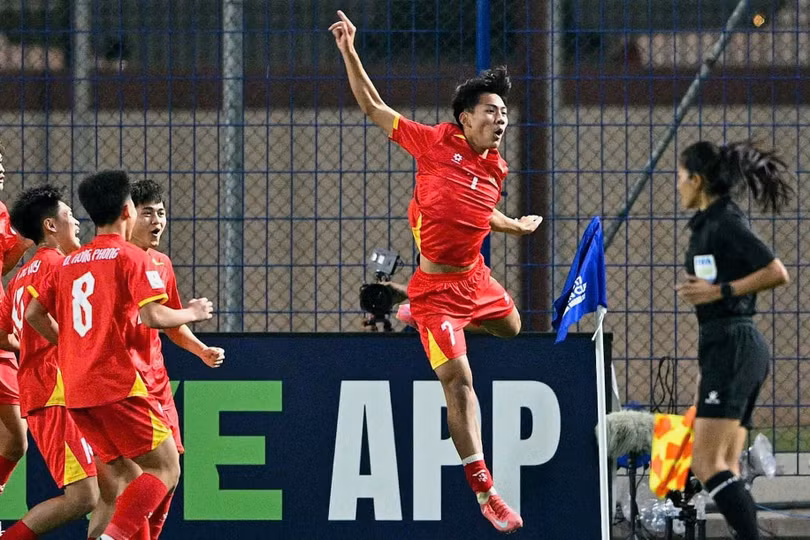 U17 Việt Nam có màn ra mắt ấn tượng ở giải châu Á. Ảnh: VFF.