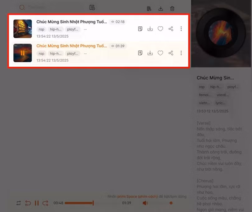 Đợi vài giây để AI hoàn tất quá trình.