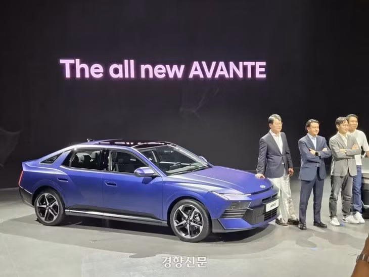 Hyundai Avante (hay còn gọi là Hyundai Elantra) thế hệ thứ 8 đã ra mắt ở Hàn Quốc với thiết kế hoàn toàn mới - Ảnh: Hyundai