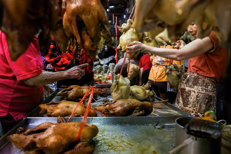 Cảnh tượng trước thềm năm mới ở khu phố Chinatown tại Bangkok, Thái Lan.