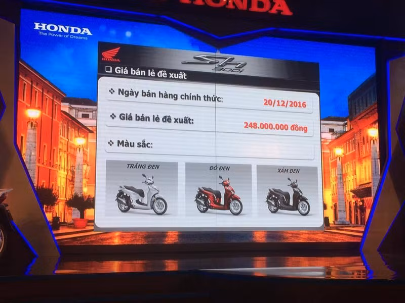 honda sh300i chinh thuc ra mat tai viet nam gia 248 trieu dong