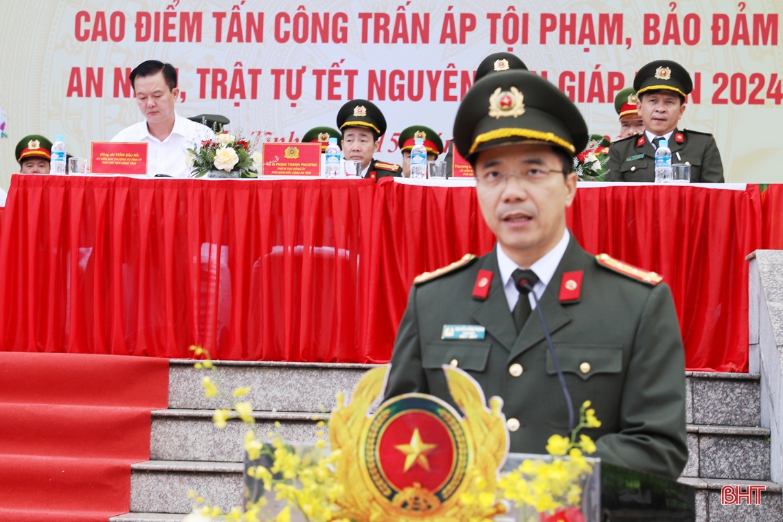 Hà Tĩnh ra quân cao điểm trấn áp tội phạm: Mỗi cấp công an trở thành một “pháo đài” đảm bảo ANTT