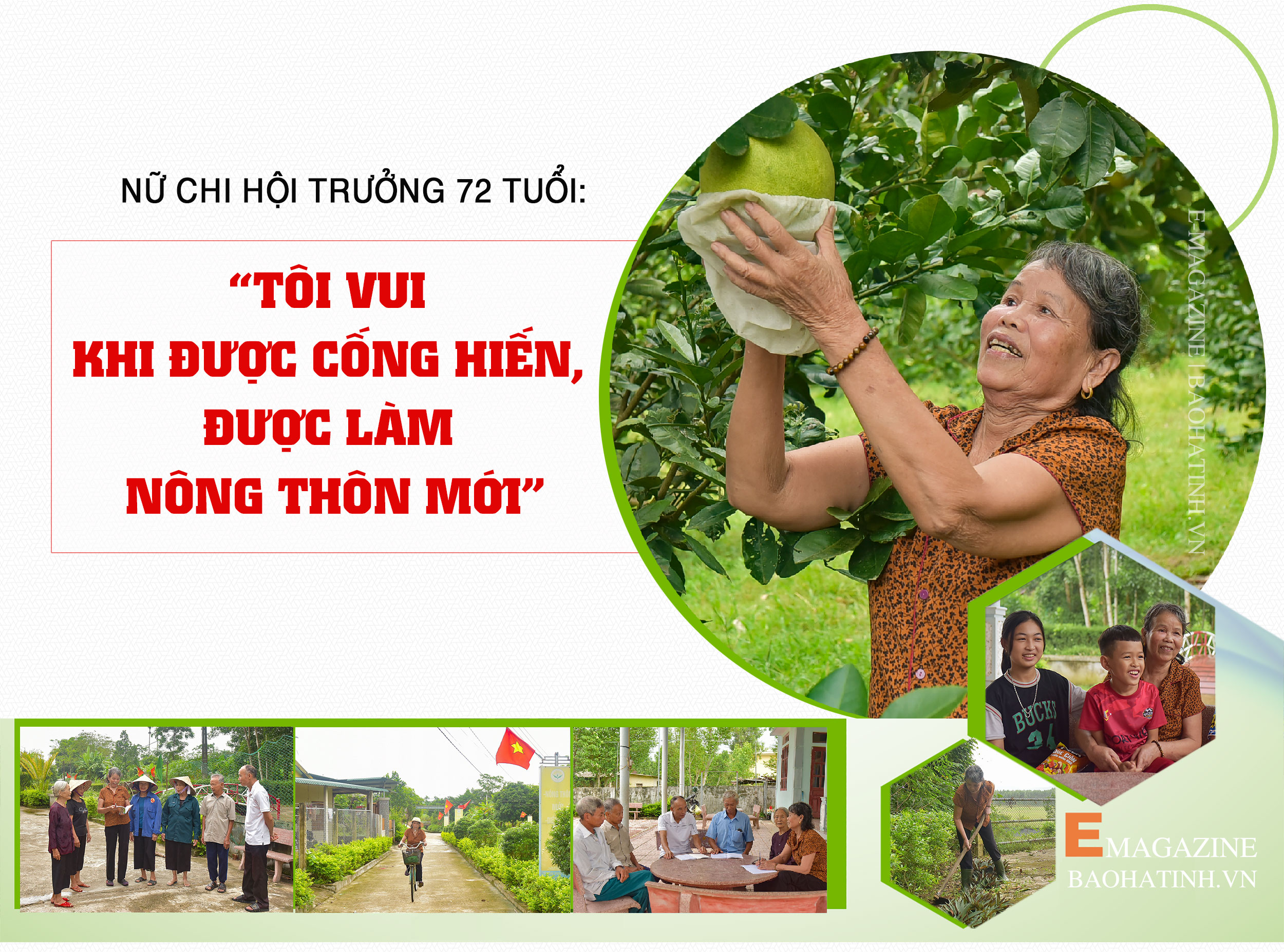 Nữ chi hội trưởng 72 tuổi: “Tôi vui khi được cống hiến, được làm nông thôn mới”