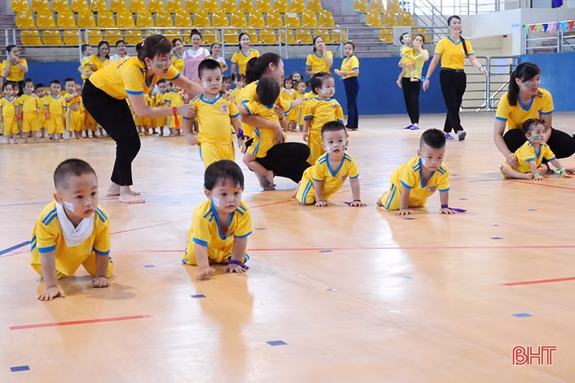 Sôi động ngày hội thể thao trường Mầm non Trí Đức