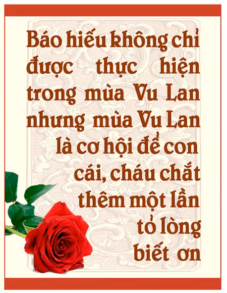 Mùa Vu Lan…