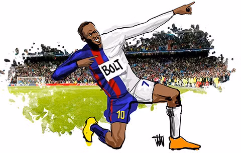 cau thu hoan hao ghep giua messi ronaldo usain bolt