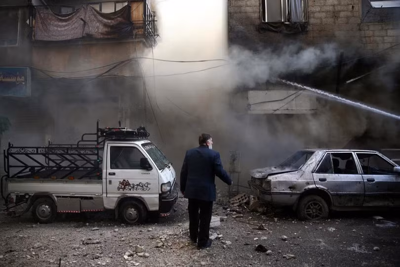 thu do damascus syria tan hoang sau nhung cuoc khong kich