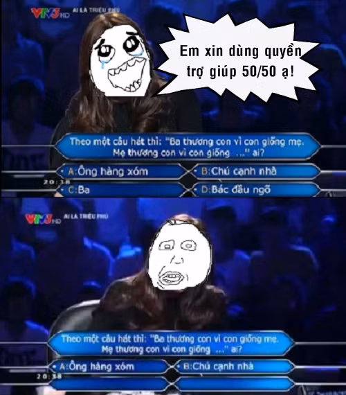 nhung cau hoi che trong chuong trinh ai la trieu phu