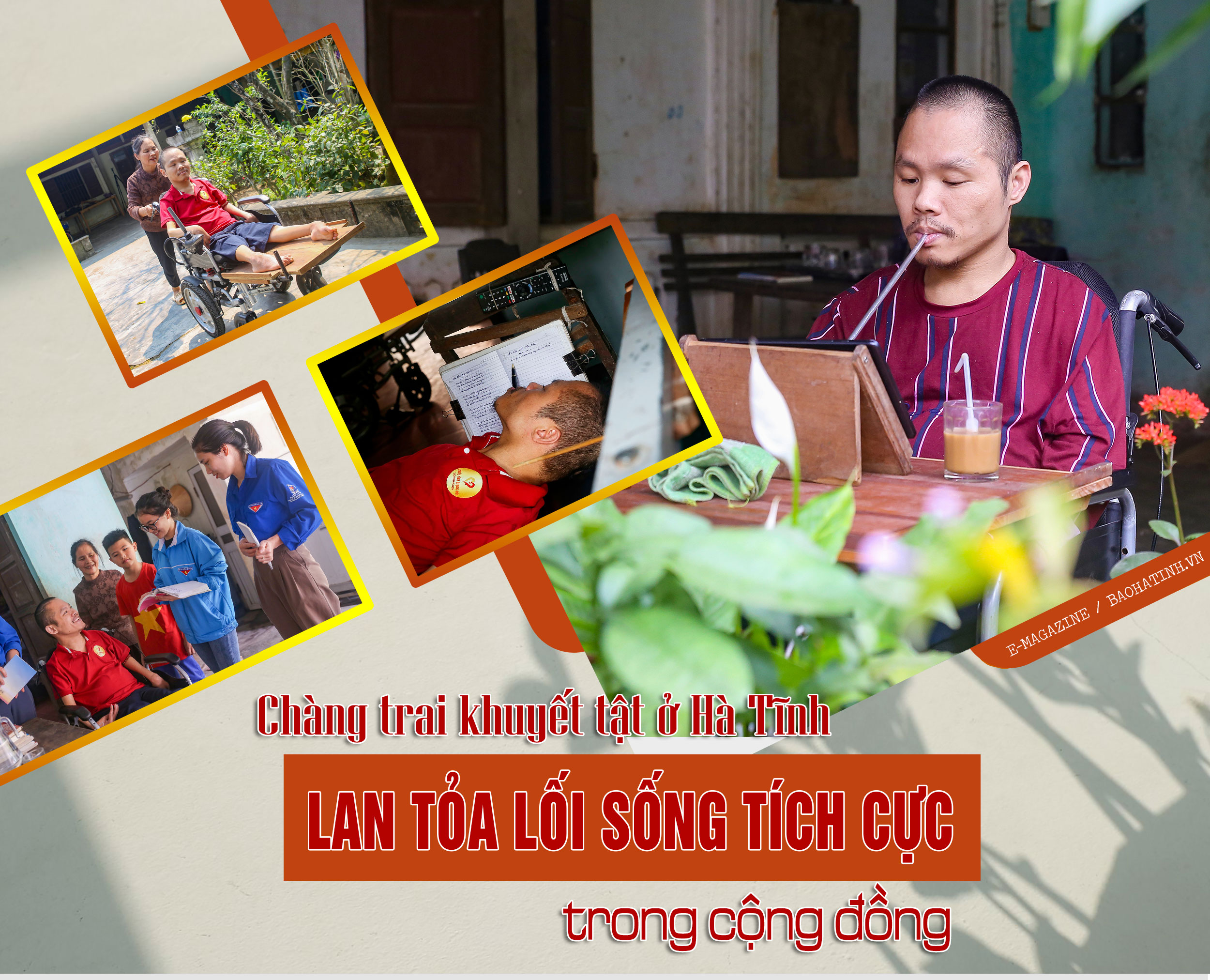 Chàng trai khuyết tật ở Hà Tĩnh lan tỏa lối sống tích cực trong cộng đồng