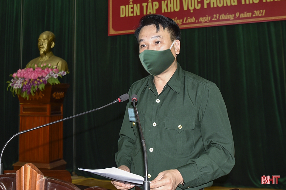 Diễn tập khu vực phòng thủ TX Hồng Lĩnh năm 2021 thành công tốt đẹp