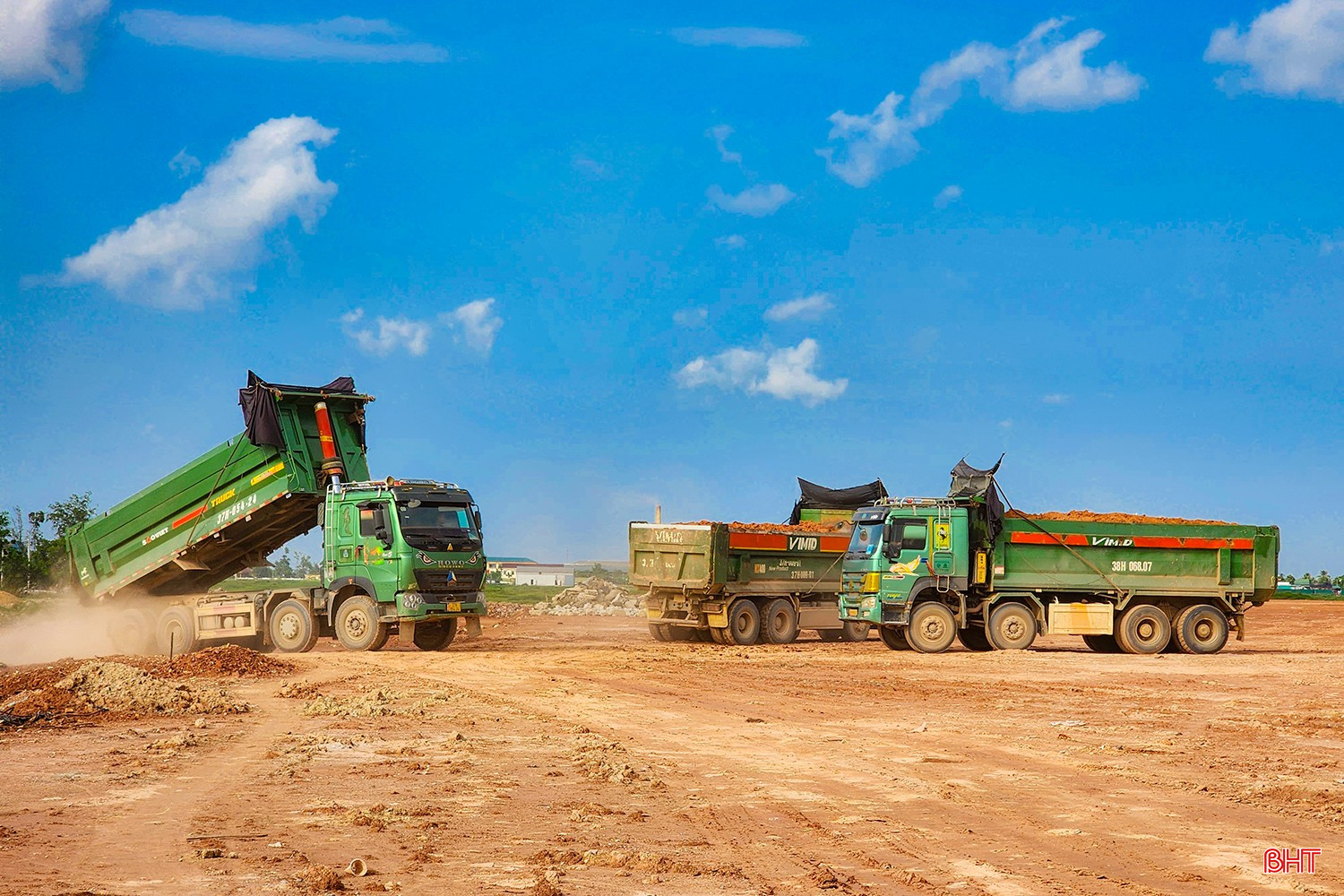 Đến nay, dự án đã hoàn thành san lấp hơn 68/162,71 ha và đang tăng tốc thi công trên phần diện tích còn lại.