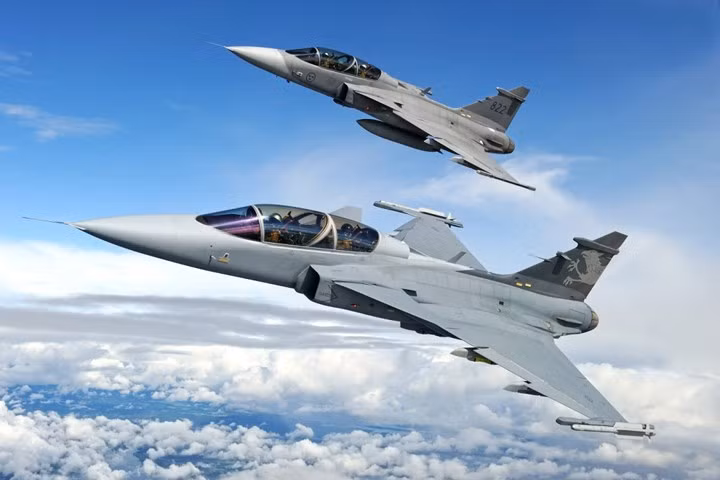 saab jas 39 gripen canh chim la day uy manh