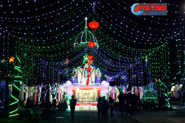 ha tinh ron rang don giang sinh 2017