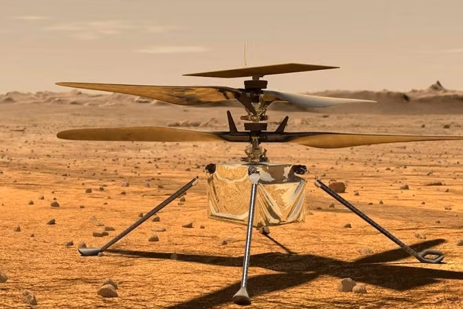 Trực thăng NASA chống chọi với mùa đông sao Hỏa