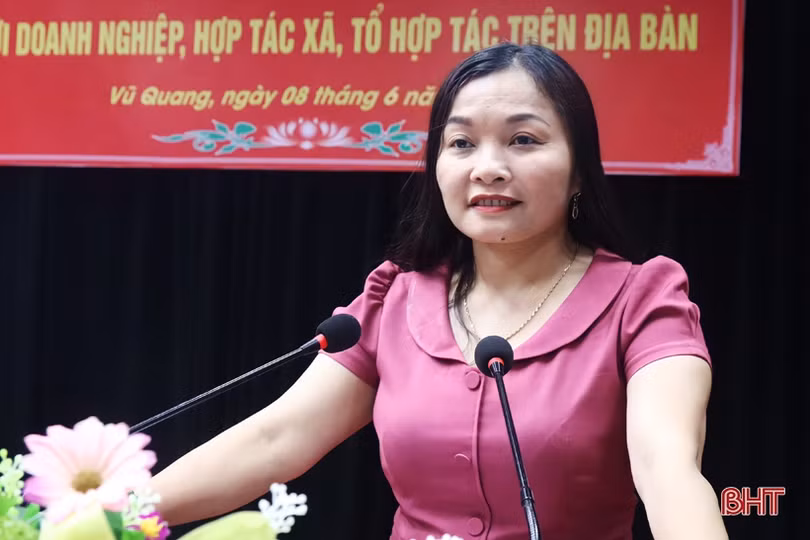 Lãnh đạo huyện Vũ Quang lắng nghe, tìm cách gỡ khó cho doanh nghiệp, hợp tác xã, tổ hợp tác