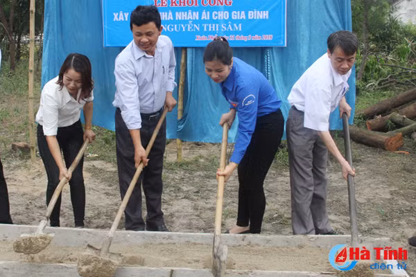 huyen doan nghi xuan khoi cong xay nha tinh nghia cho ho ngheo
