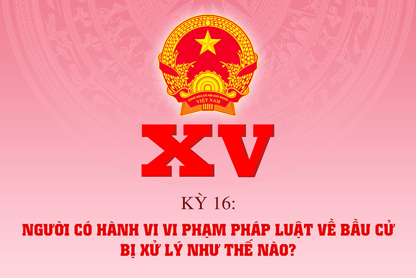 Người có hành vi vi phạm pháp luật về bầu cử bị xử lý như thế nào?