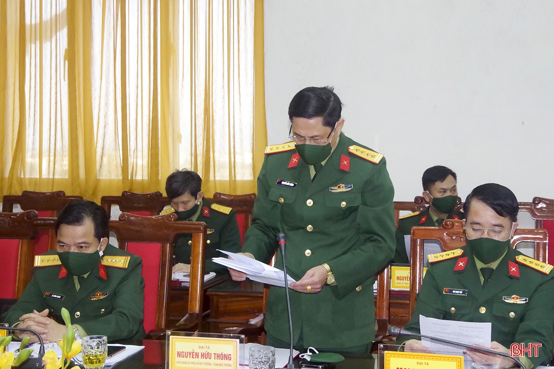 Đảng ủy Quân sự tỉnh Hà Tĩnh ra nghị quyết lãnh đạo thực hiện nhiệm vụ năm 2022