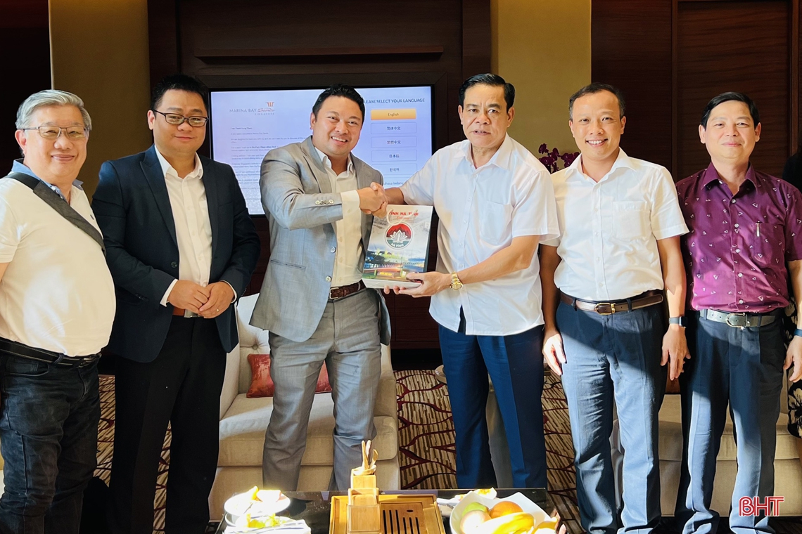 Chủ tịch UBND tỉnh Hà Tĩnh làm việc với Đại sứ quán Việt Nam tại Singapore và gặp gỡ các nhà đầu tư nước ngoài