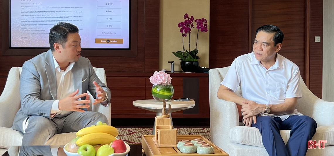 Chủ tịch UBND tỉnh Hà Tĩnh làm việc với Đại sứ quán Việt Nam tại Singapore và gặp gỡ các nhà đầu tư nước ngoài