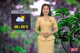 Dự báo thời tiết Hà Tĩnh ngày 30/8: Có mưa rào và dông rải rác