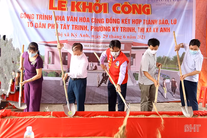Hiệp hội Thương mại Đài Loan tại Việt Nam hỗ trợ TX Kỳ Anh 2 tỷ đồng xây nhà văn hóa cộng đồng