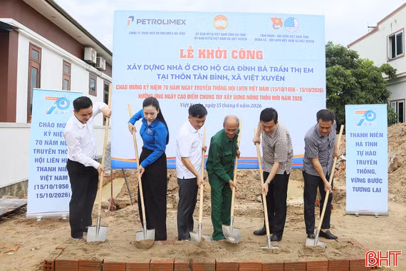 Khởi công xây dựng nhà ở cho người có công, hoàn cảnh khó khăn
