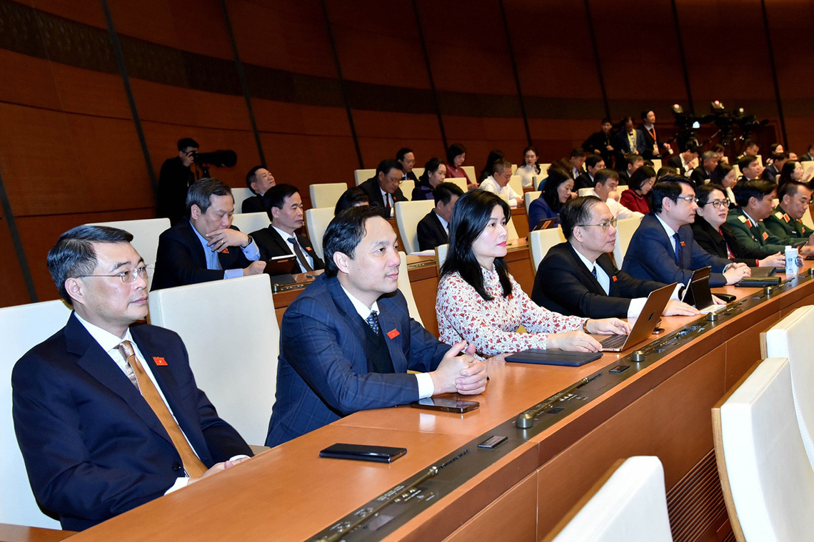 Phát biểu khai mạc Kỳ họp bất thường lần thứ 2 của Chủ tịch Quốc hội Vương Đình Huệ