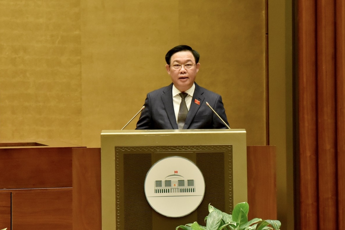 Phát biểu khai mạc Kỳ họp bất thường lần thứ 2 của Chủ tịch Quốc hội Vương Đình Huệ